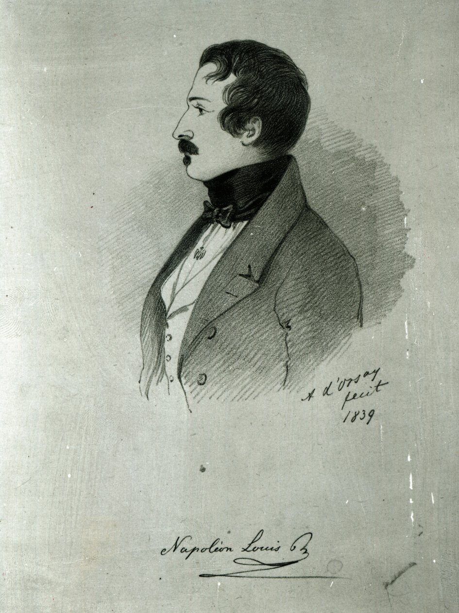 Portræt af Napoleon III (1808-73) som ung mand, 1839 af Alfred d