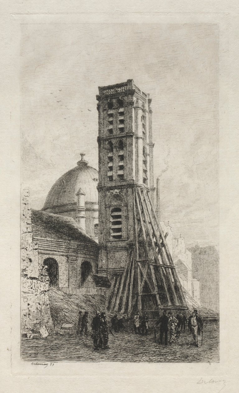 Saint-Roch kirke. af Alfred Alexandre Delauney