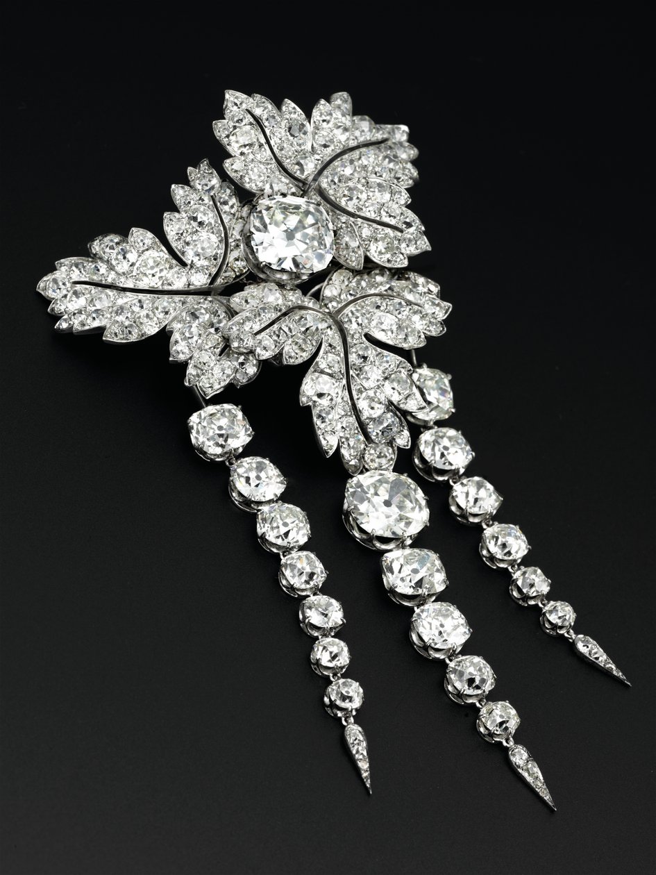 "Rivsblade" broche, ca. 1855 af Alfred Bapst