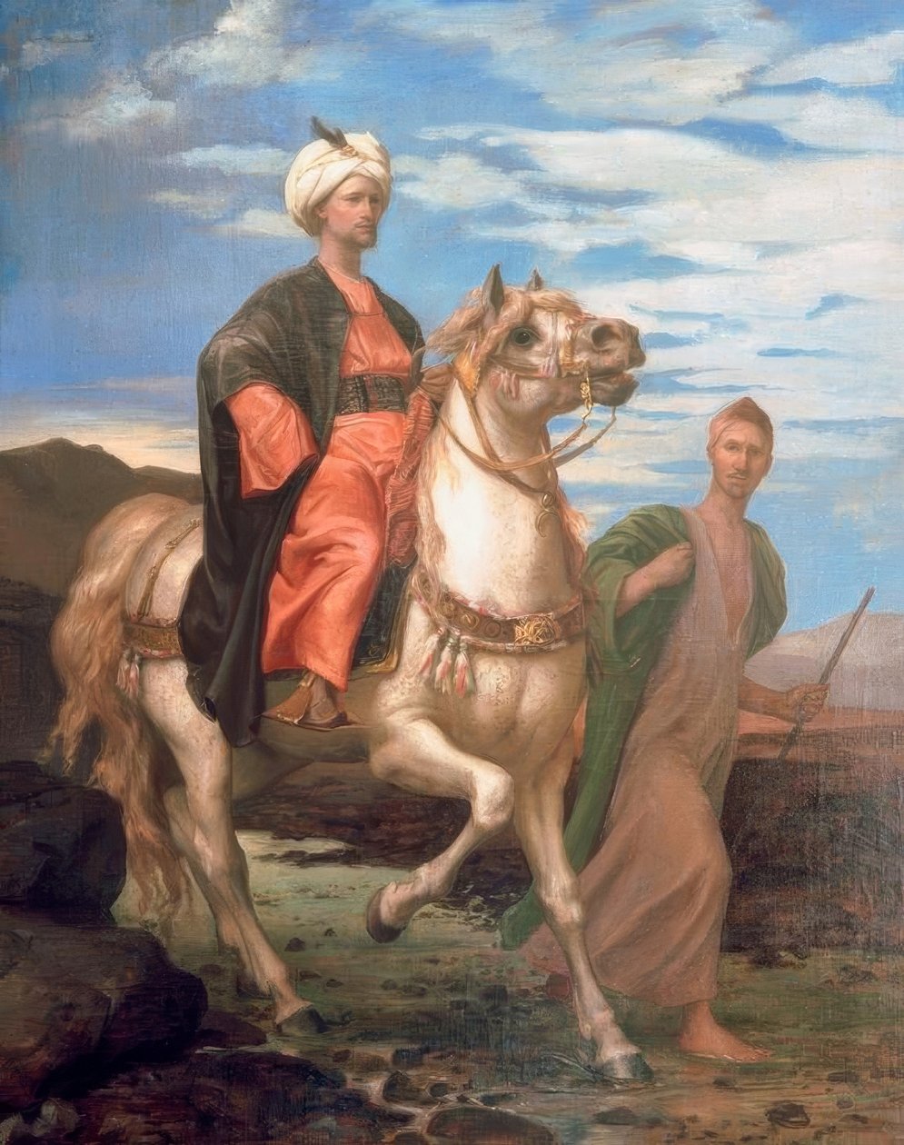 Ridende orientalsk prins af Alfred Dedreux