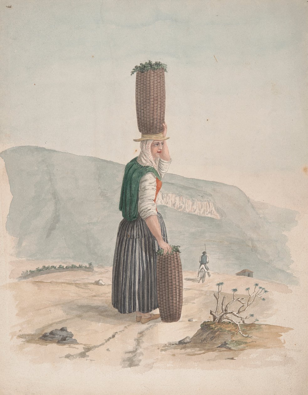 Trækulssælger, Tenerife af Alfred Diston