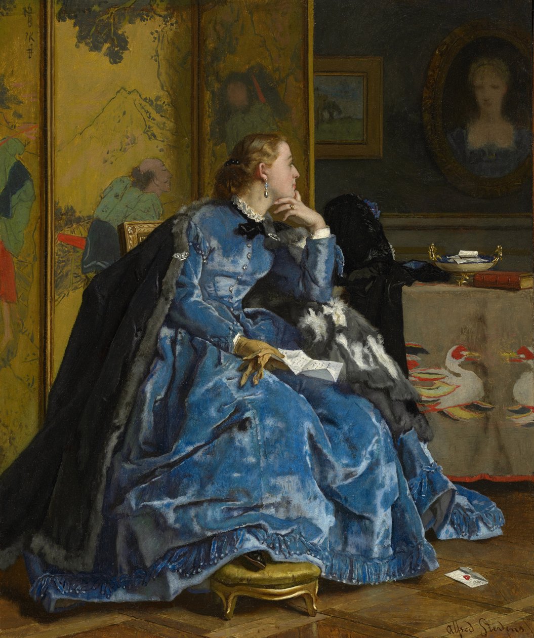 En hertuginde af Alfred Emile Stevens