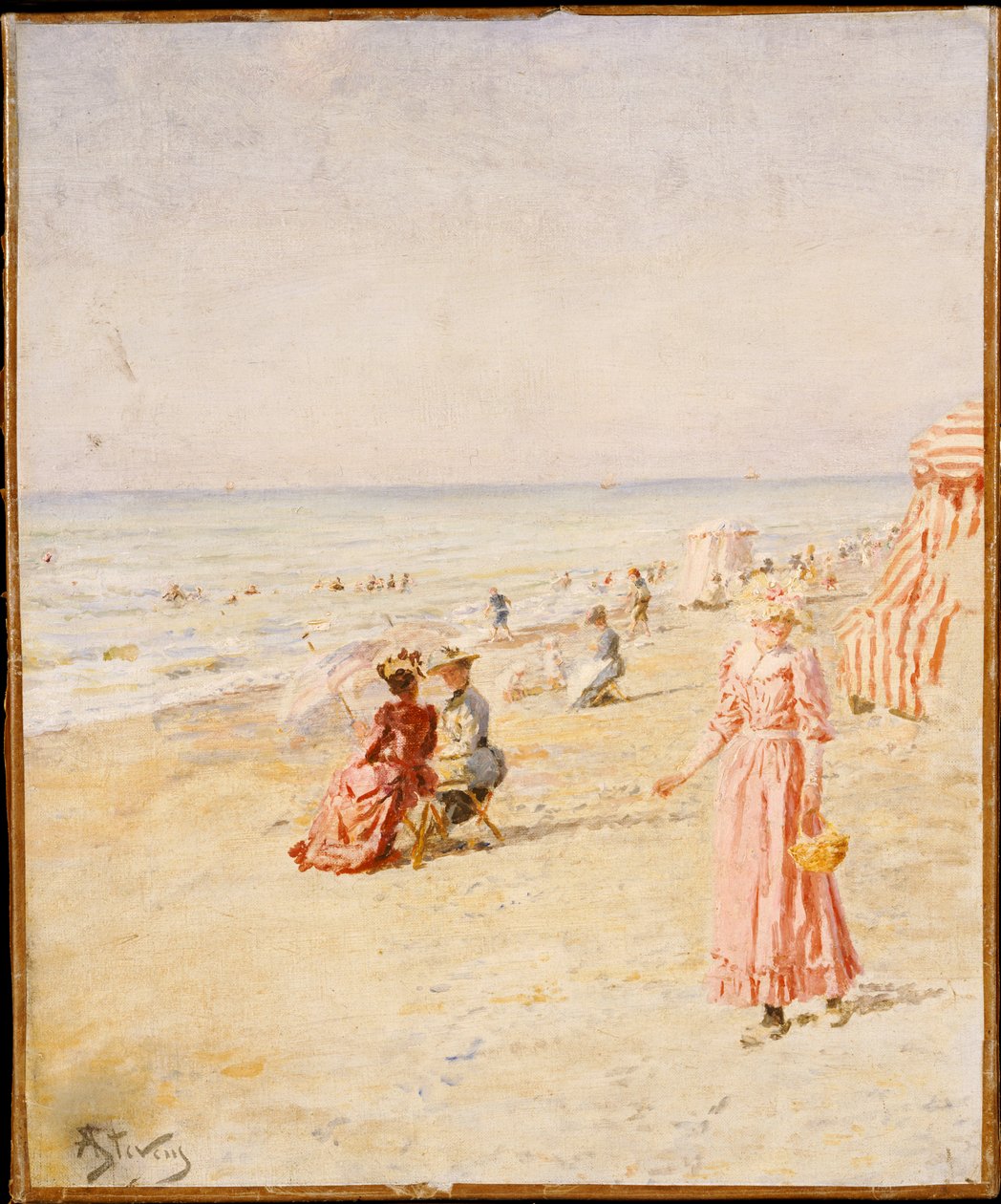 Stranden, Ostende af Alfred Emile Stevens