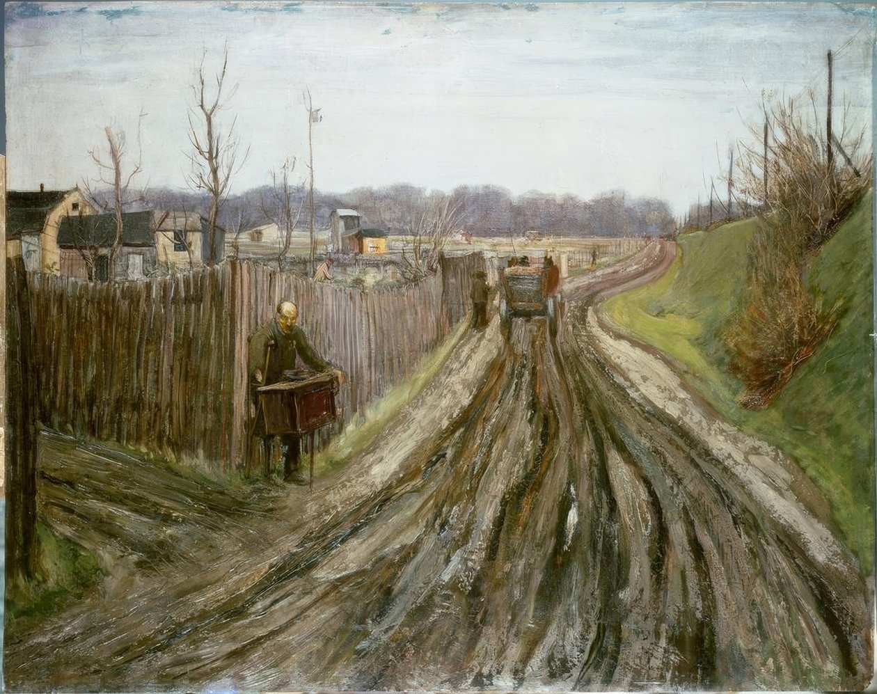 Leierkastenmann af Alfred Frank