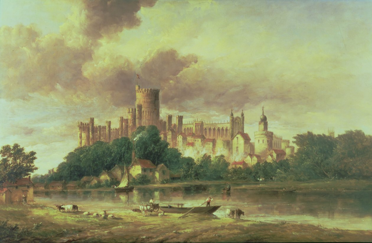 Udsigt over Windsor Castle af Alfred Gomersal Vickers