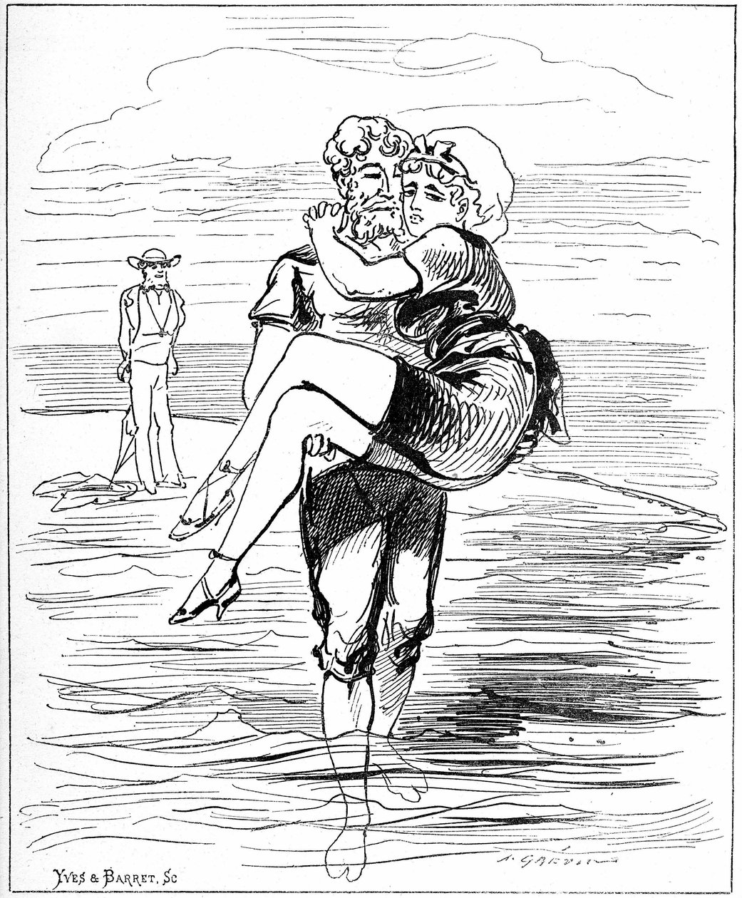 Illustration til "The Spirit of Women" af Alfred Grevin