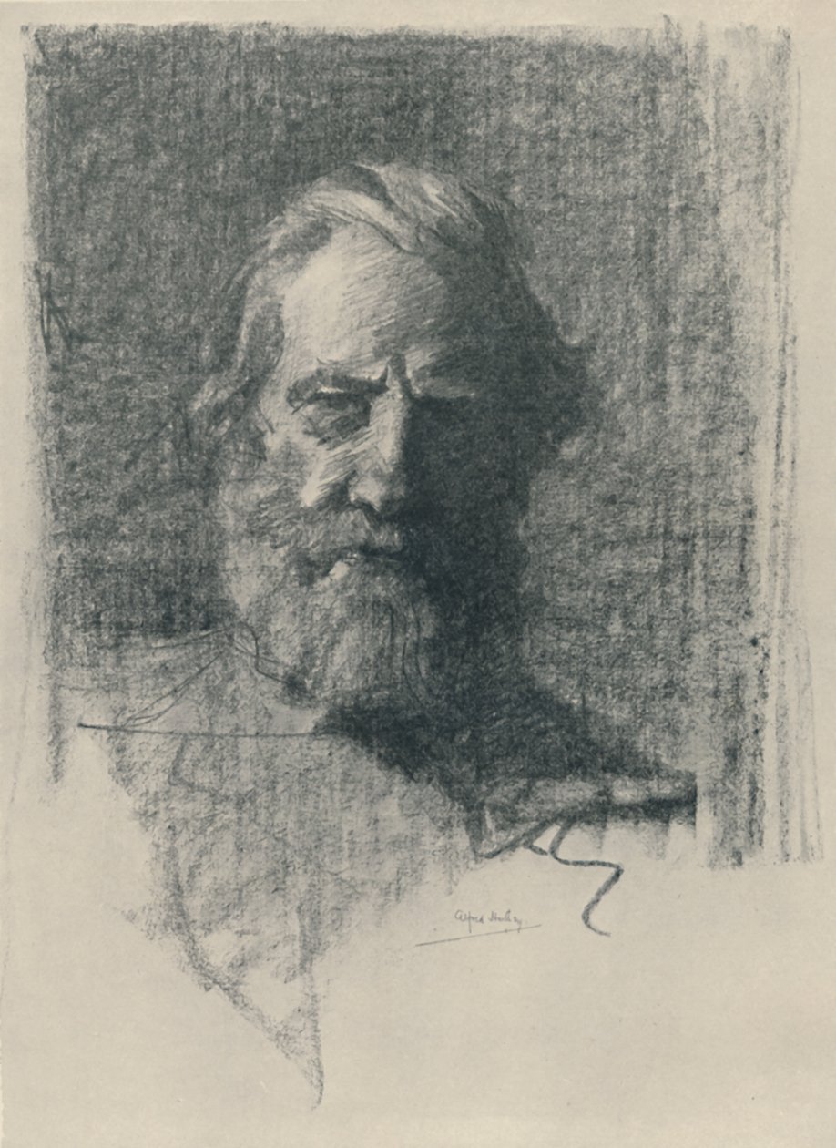 Et portrætstudie, 1919 af Alfred Hartley