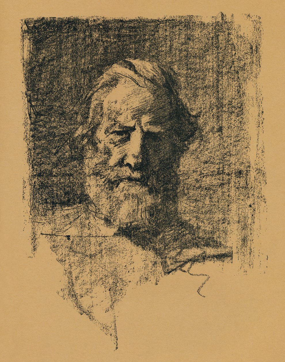 Portrætskitse, c1895, 1896 af Alfred Hartley