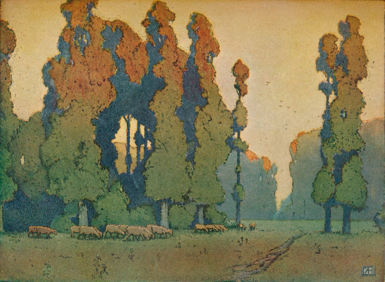 Glade, c1910 af Alfred Hartley