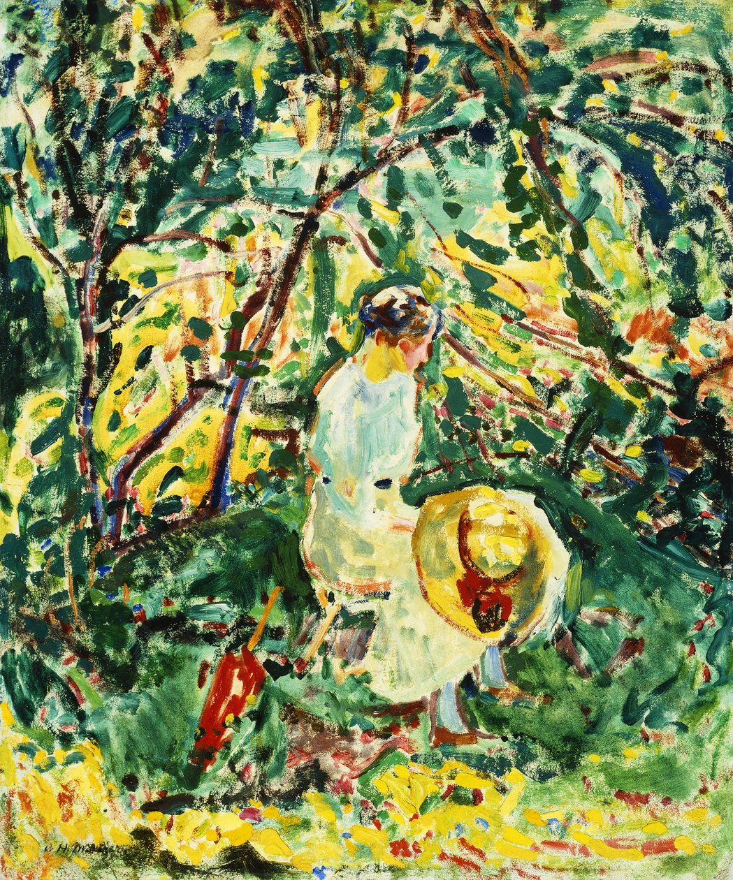 Kvinde i en have, ca. 1907 af Alfred Henry Maurer