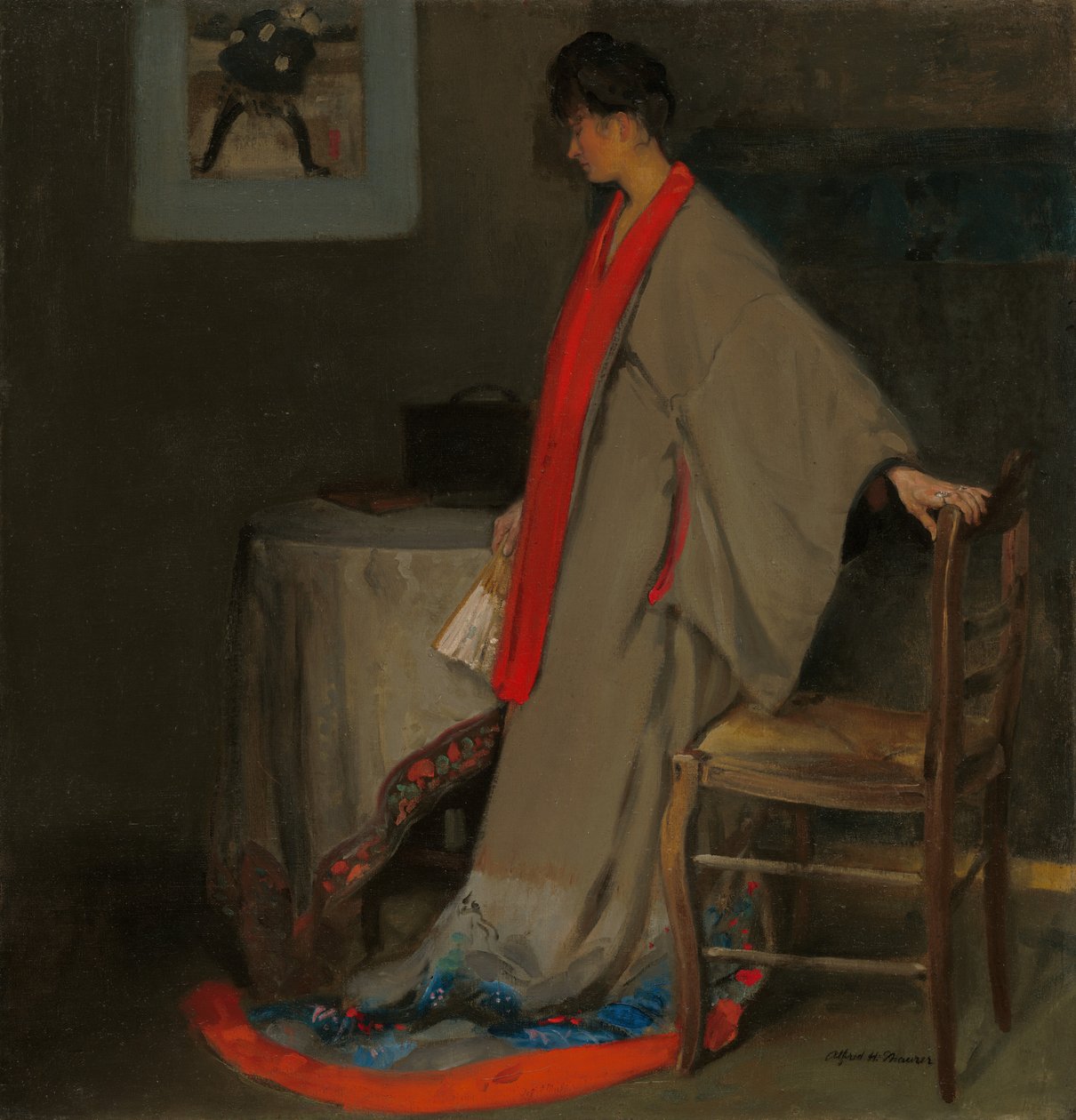Ung kvinde i Kimono, ca. 1901. af Alfred Henry Maurer