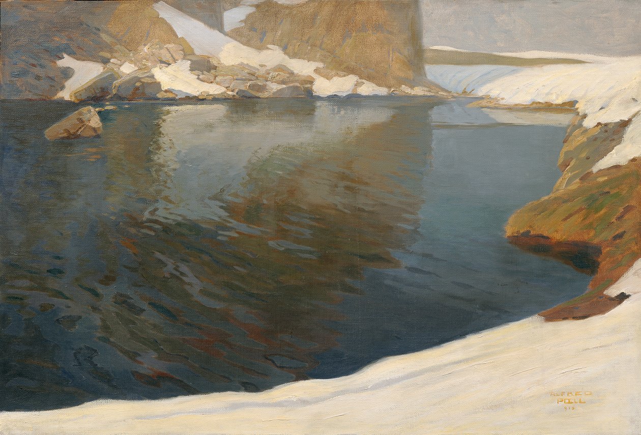 bjergsø af Alfred Poell
