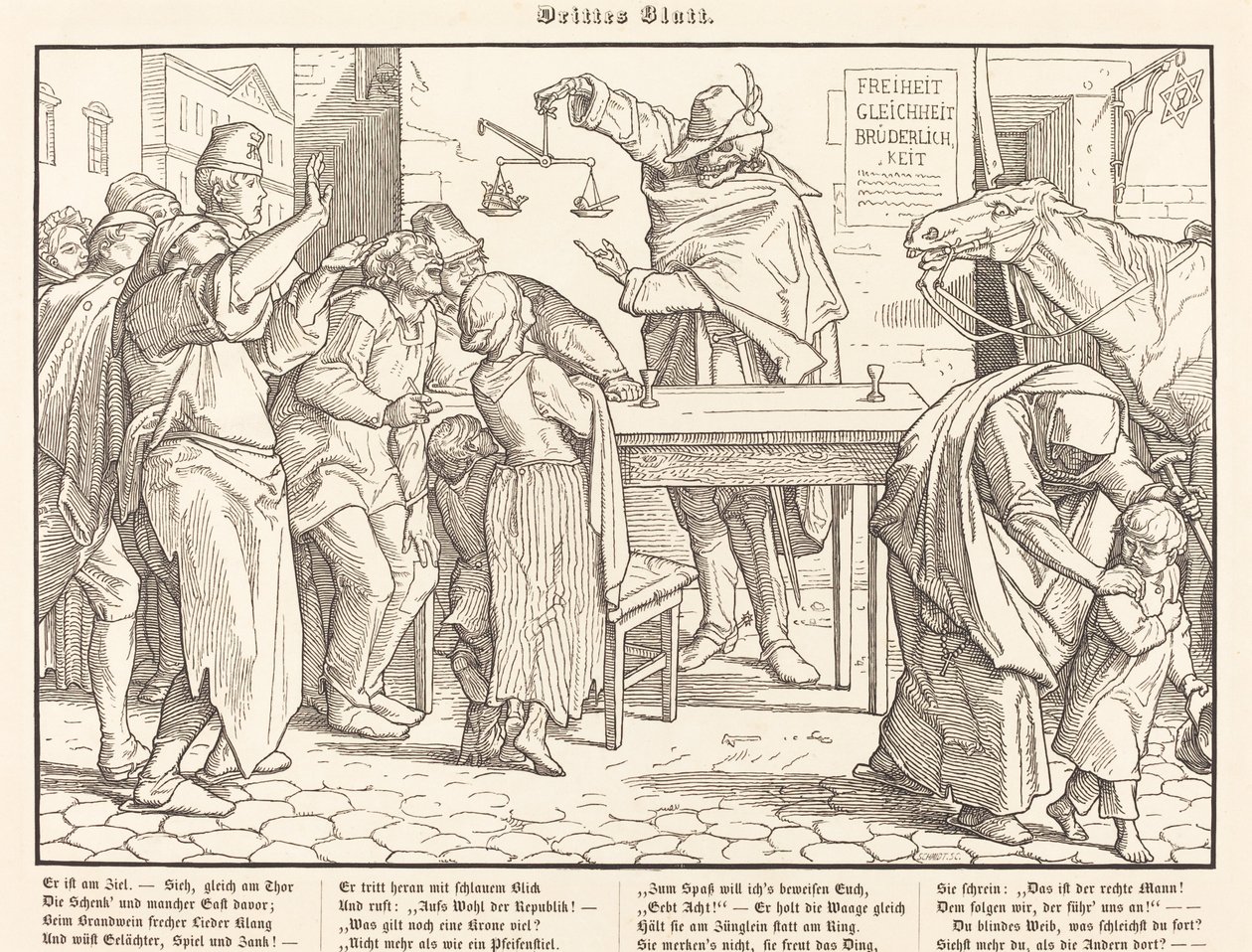 Også en dødedans III af Alfred Rethel