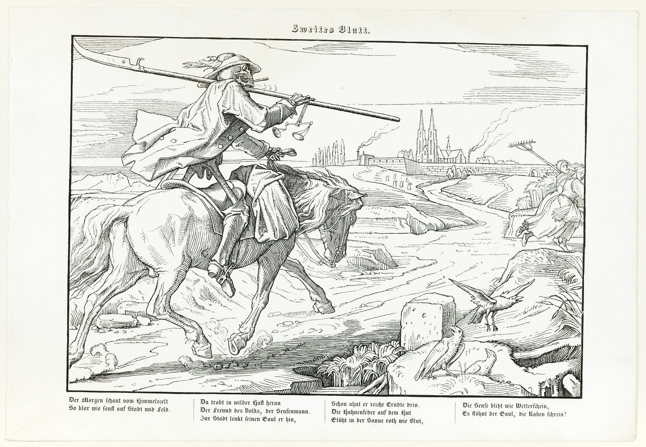 Også en dødedans, plade II af Alfred Rethel