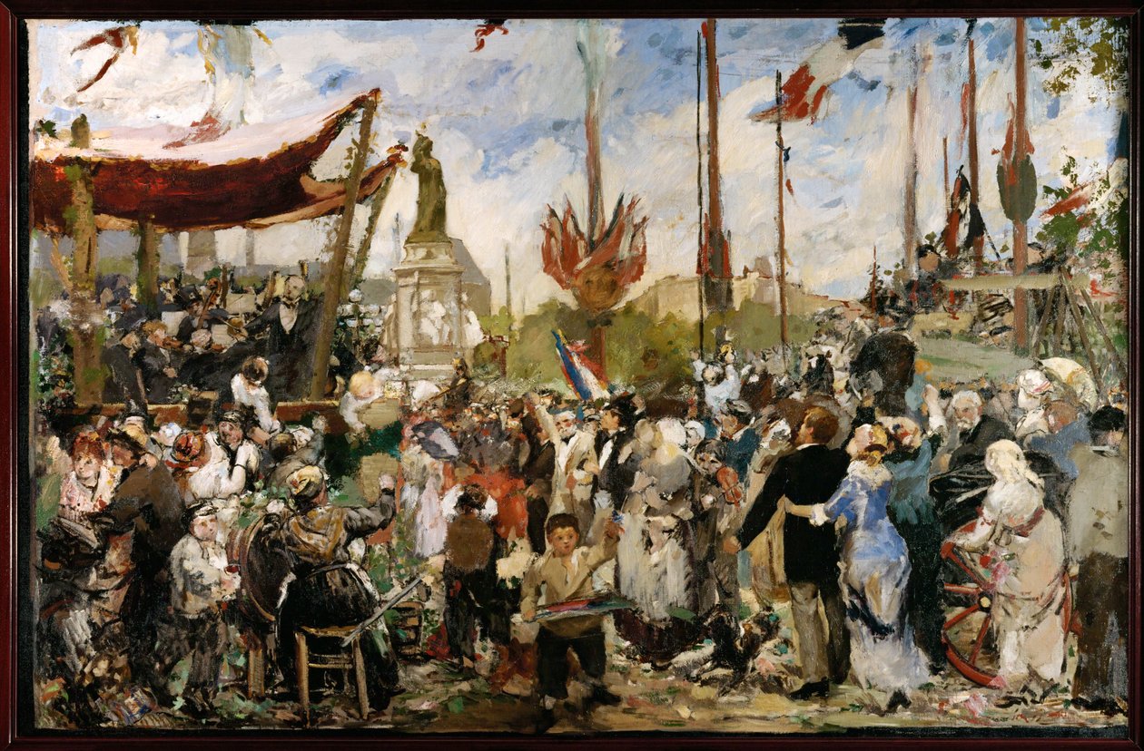 Den 14. juli 1880 (olieskitse) af Alfred Roll
