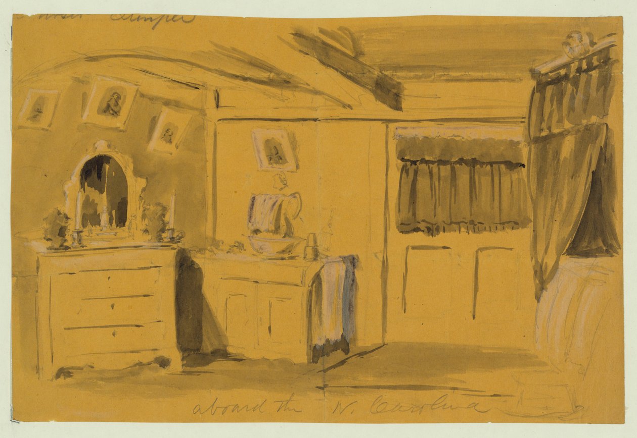 Ombord på N. Carolina af Alfred Rudolph Waud