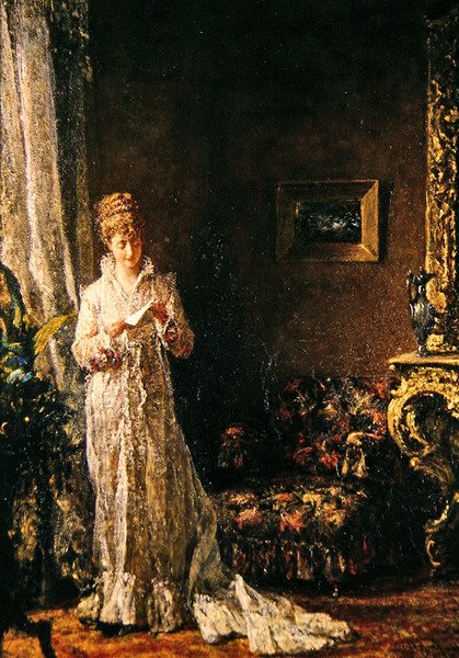 Dame i blondekjole (gode nyheder) af Alfred Seifert
