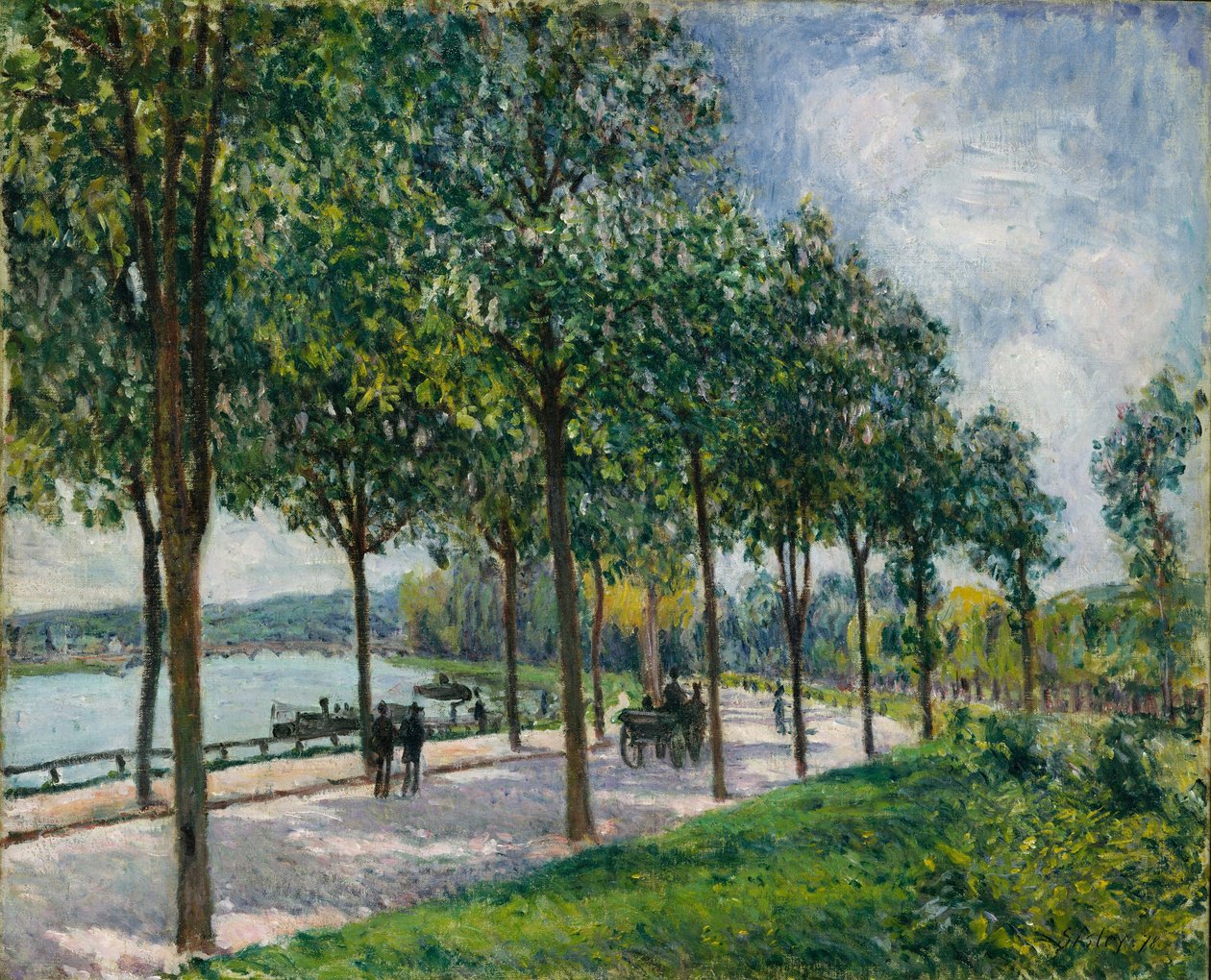 Allée of Chestnut Trees, 1878 af Alfred Sisley