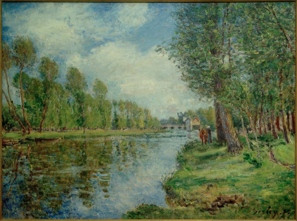 Banks of the Loing af Alfred Sisley