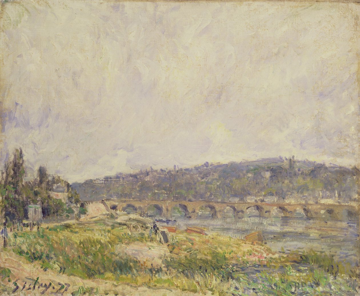 Broen ved Sevres, 1877 af Alfred Sisley