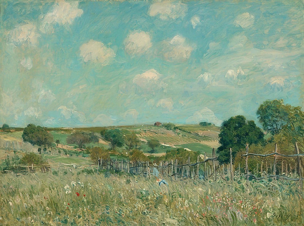 Engen. 1875 af Alfred Sisley