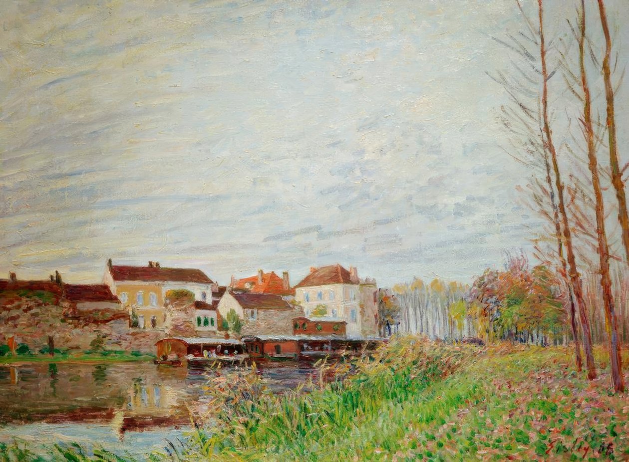 En aften i Moret i slutningen af ​​oktober af Alfred Sisley