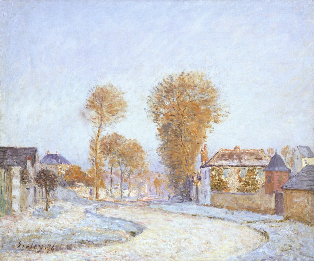 Første Frost af Alfred Sisley