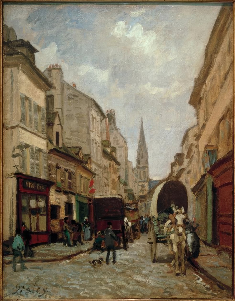La Grande-Rue, Argenteuil af Alfred Sisley