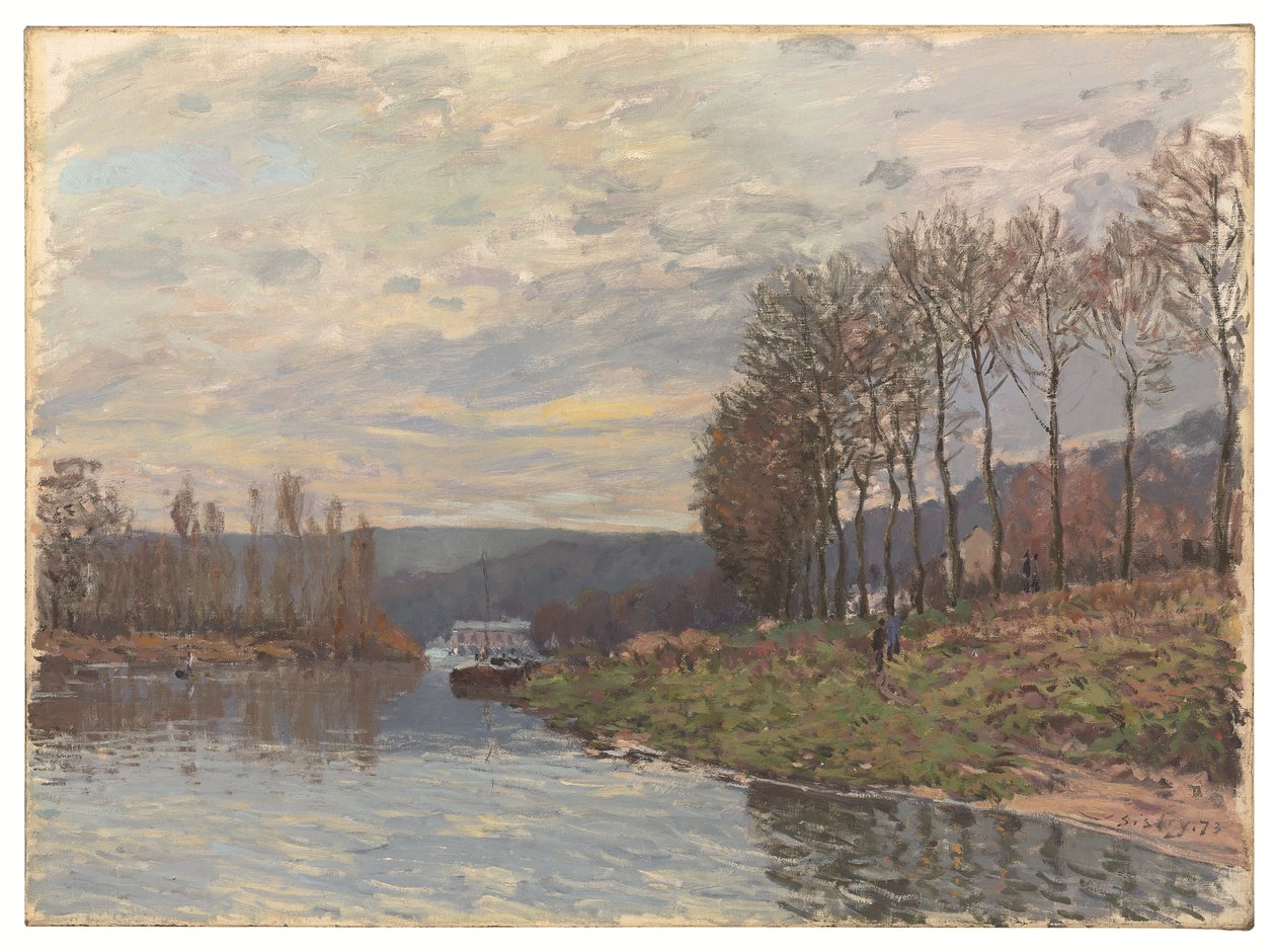 Seinen ved Bougival af Alfred Sisley