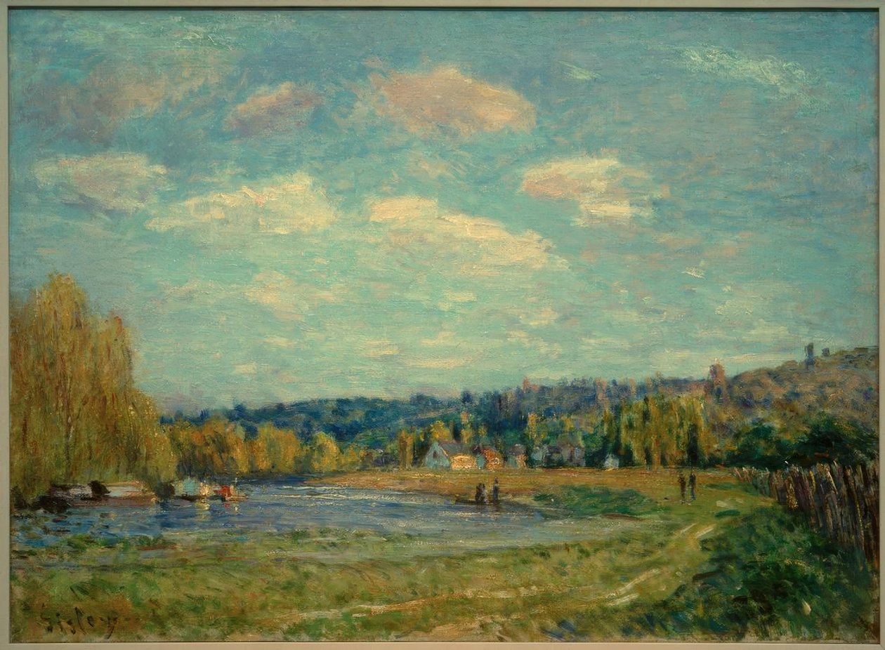 Seinen ved Saint-Cloud af Alfred Sisley