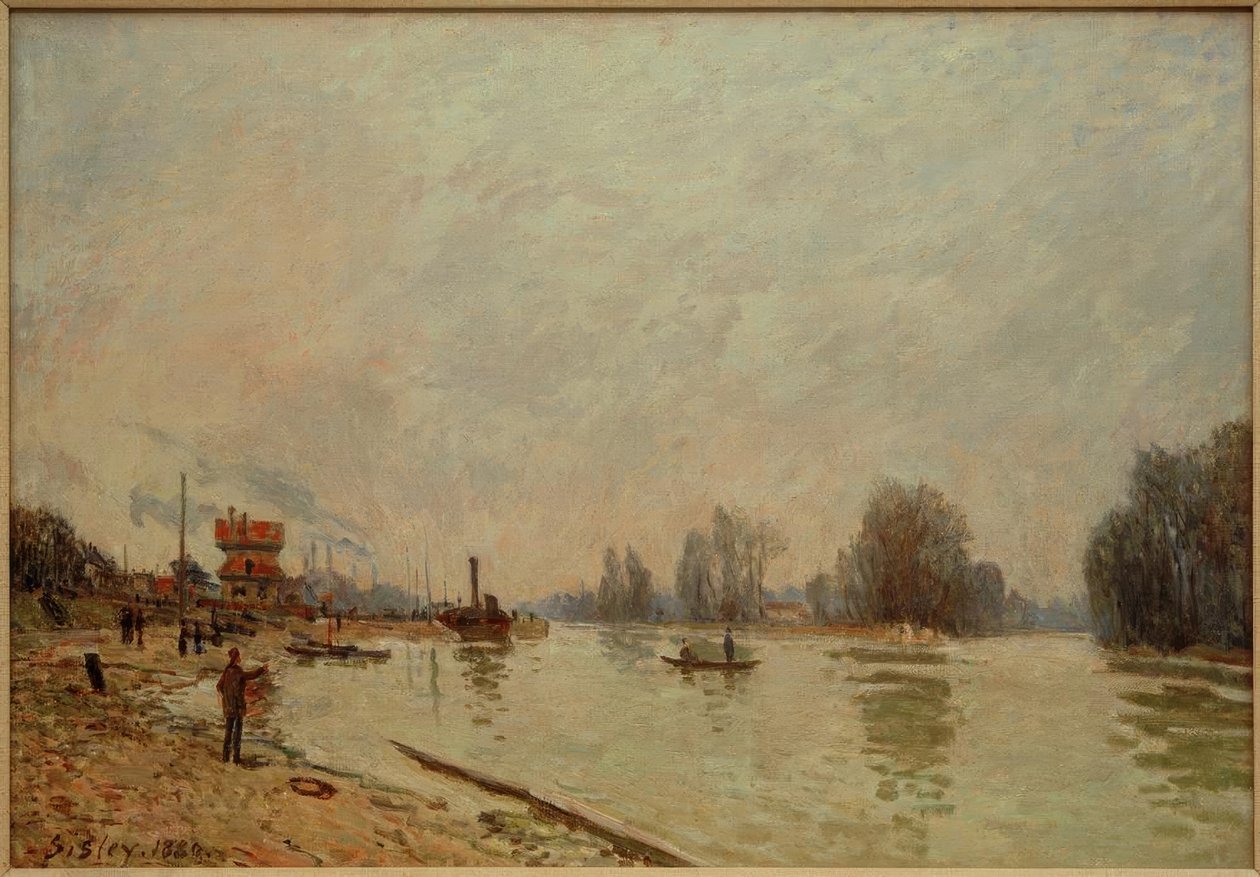 Seinen ved Suresnes af Alfred Sisley