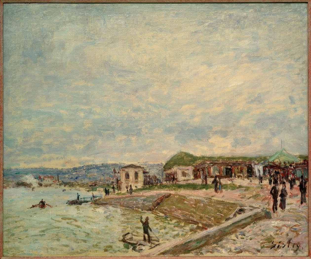 Seinen ved Point-du-Jour af Alfred Sisley