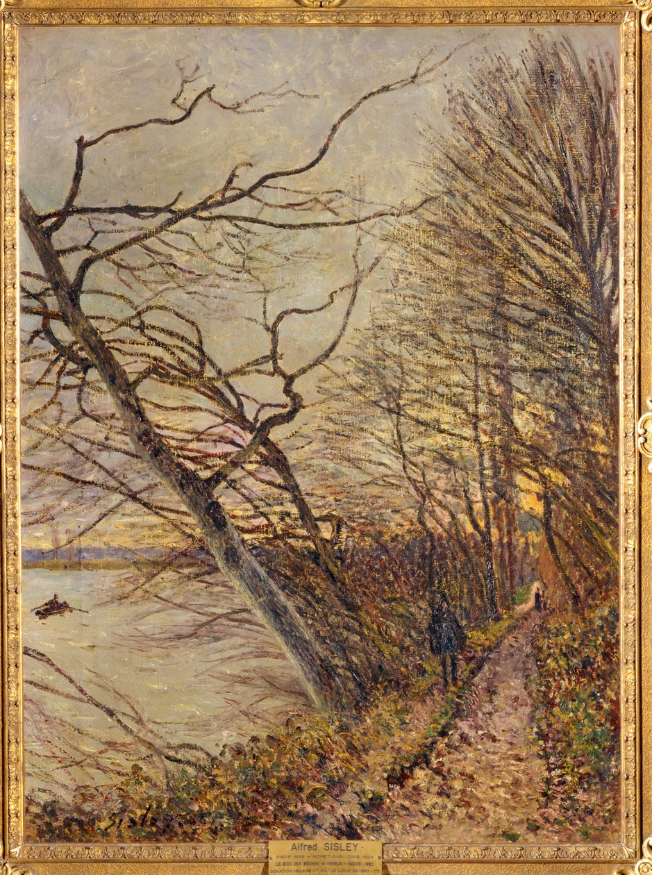 Le Bois des Roches, Veneux-Nadon ... af Alfred Sisley