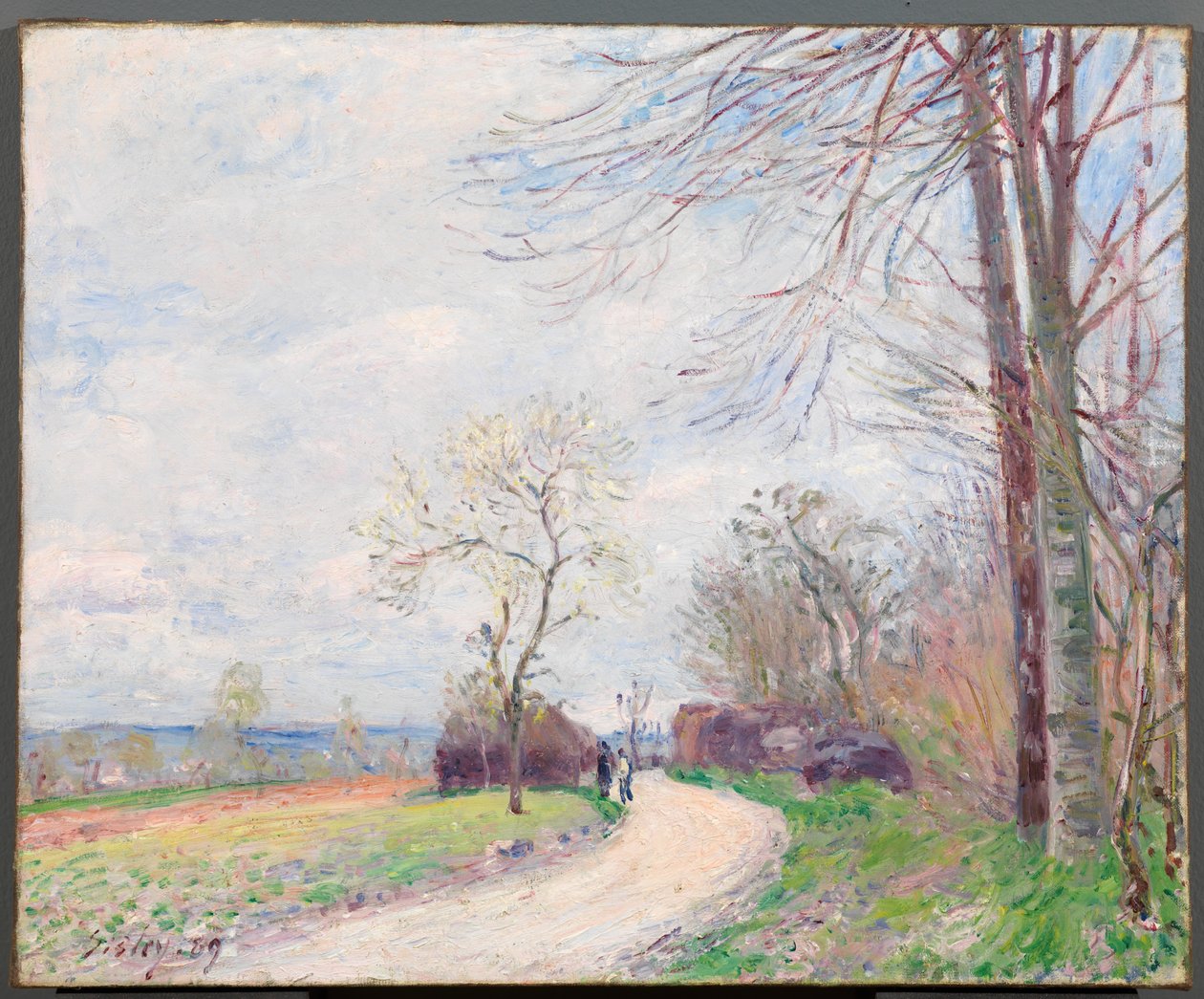 Chemin des Buttes (om foråret) af Alfred Sisley