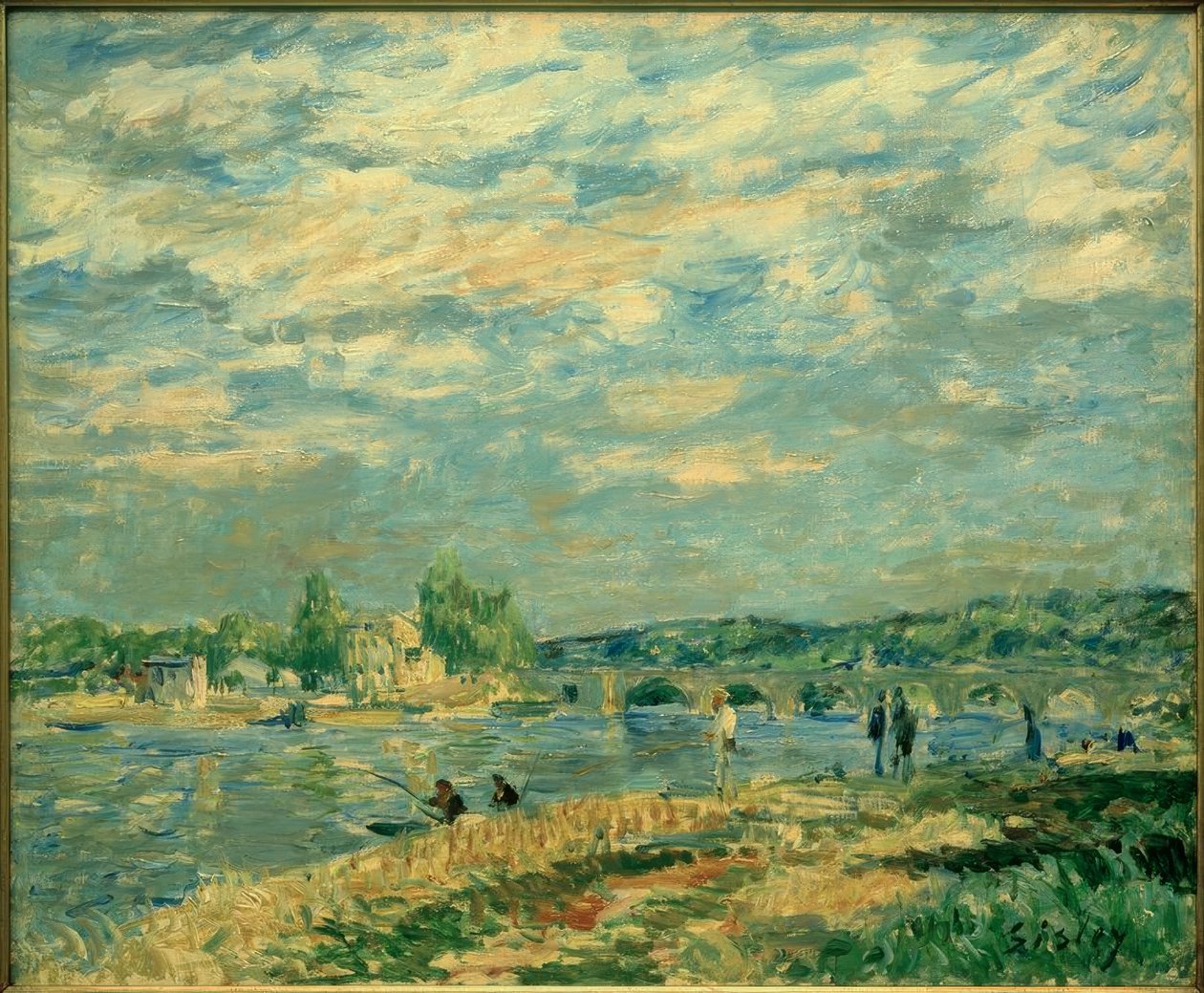 Pont de Sèvres af Alfred Sisley