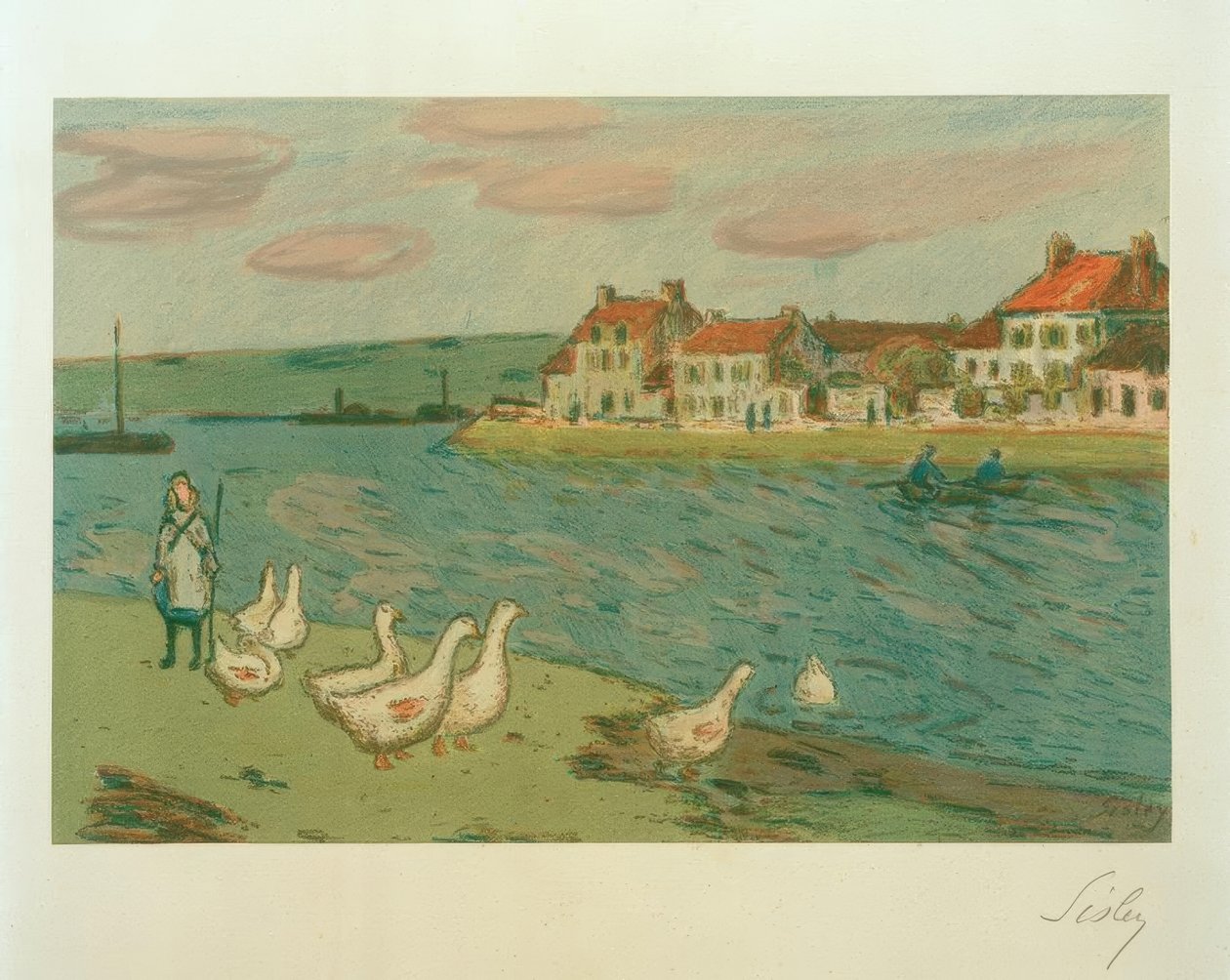 Gæssene af Alfred Sisley