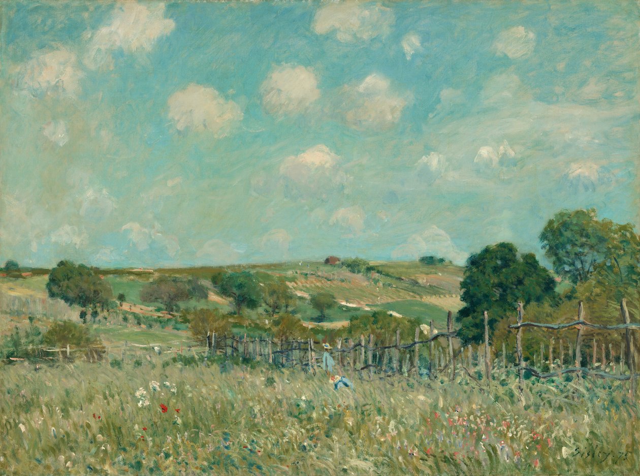 Eng, 1875. af Alfred Sisley