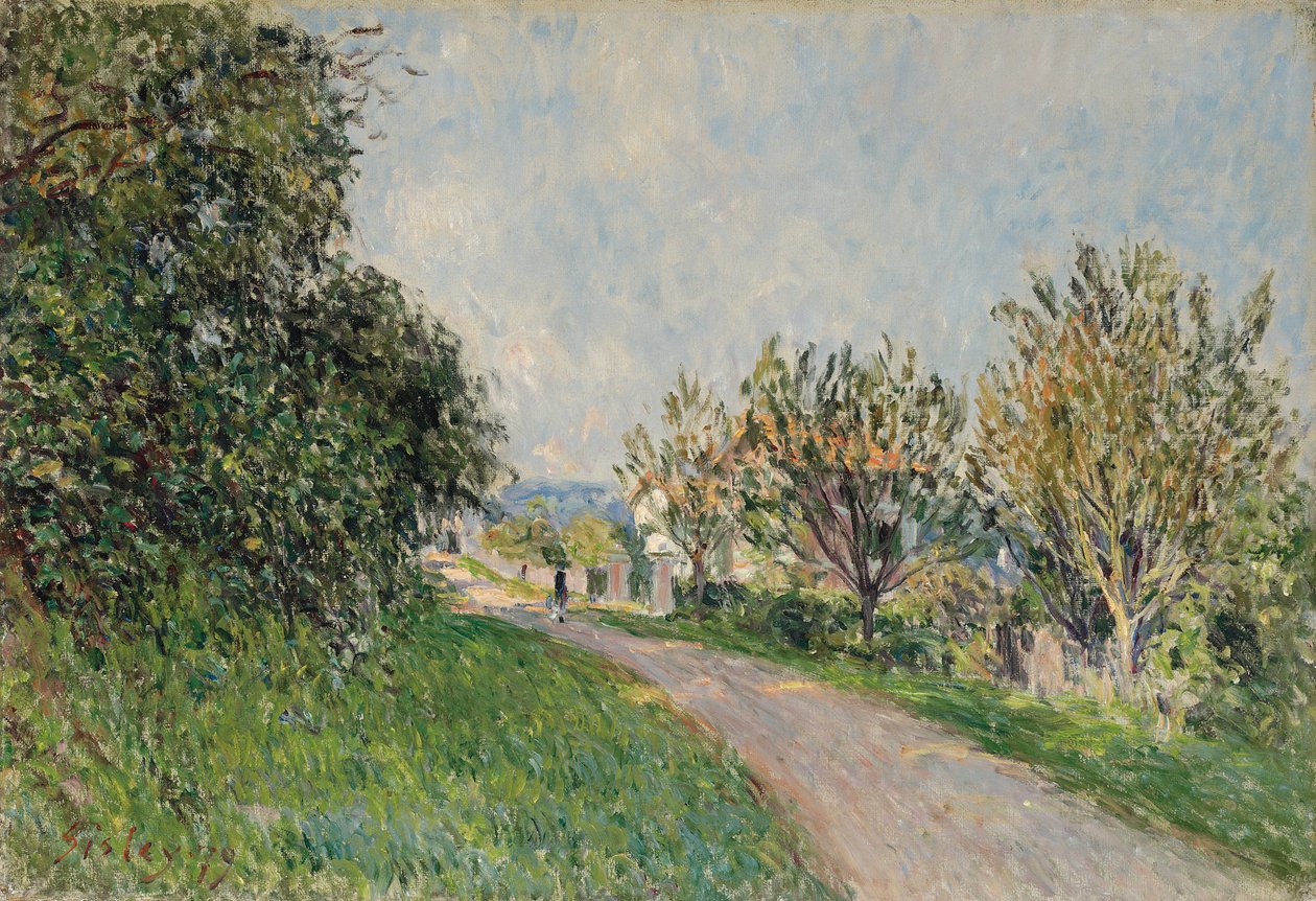 Sti nær Sevres, 1879 af Alfred Sisley