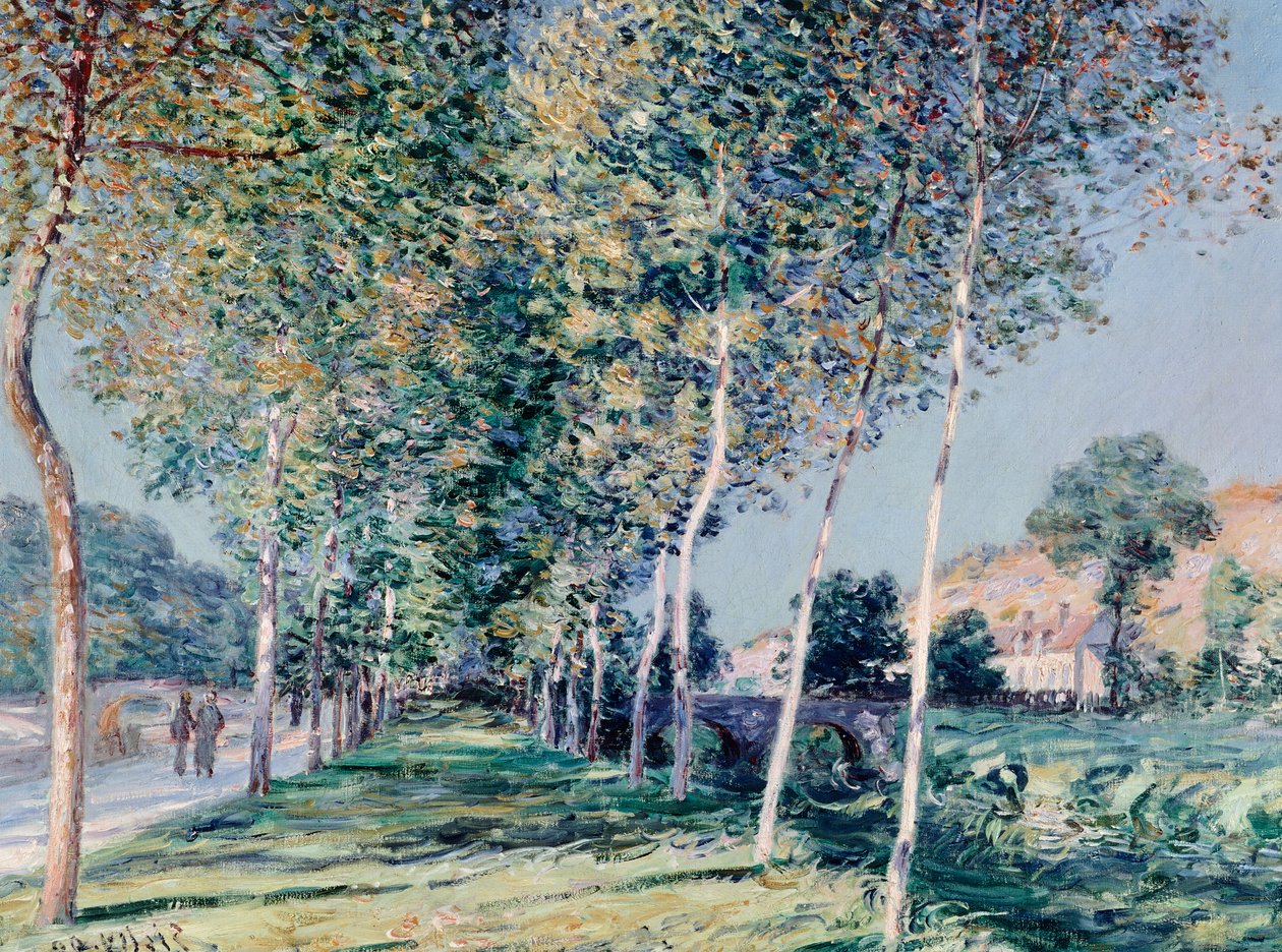 Road to Louveciennes af Alfred Sisley (1839-1899) af Alfred Sisley