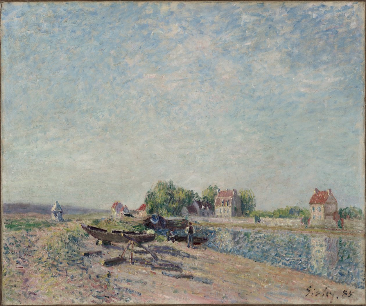 Saint-Mammès, Loir Canal af Alfred Sisley