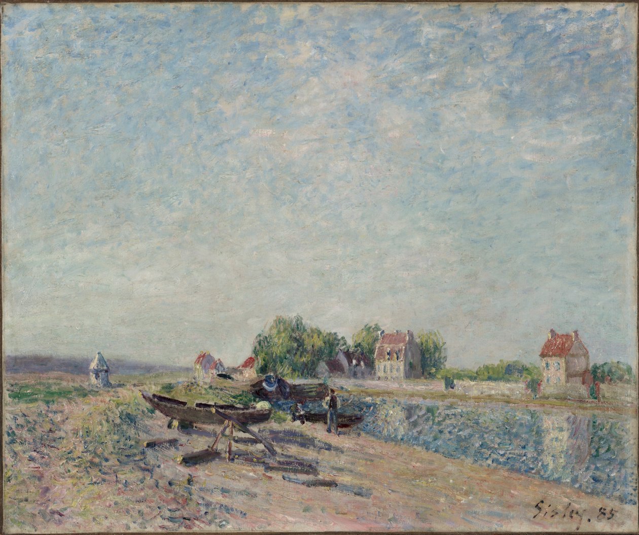 Saint-Mammès, Loing-kanalen, 1885. af Alfred Sisley
