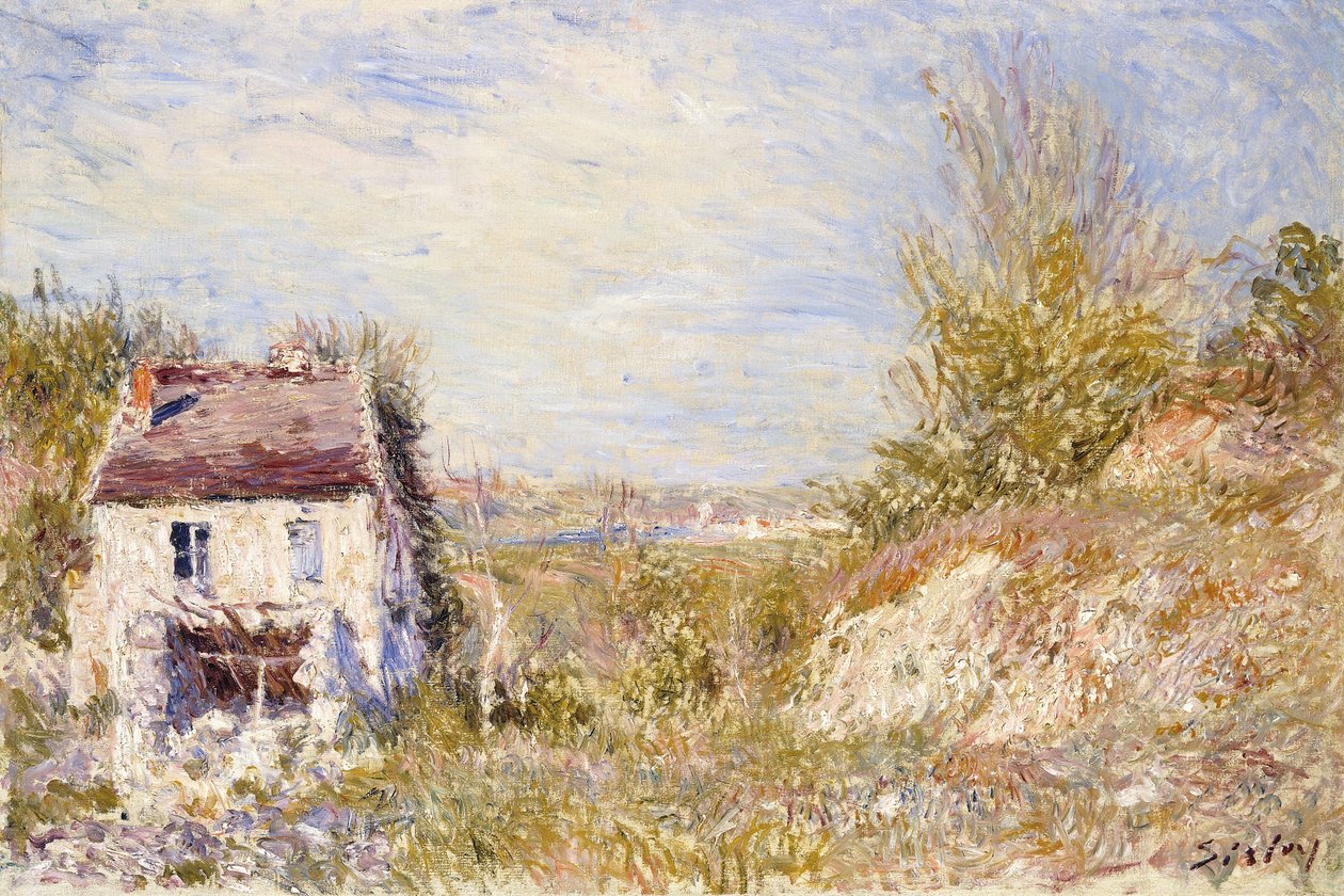 Det forladte hus; Det forladte hus, ca. 1886 af Alfred Sisley