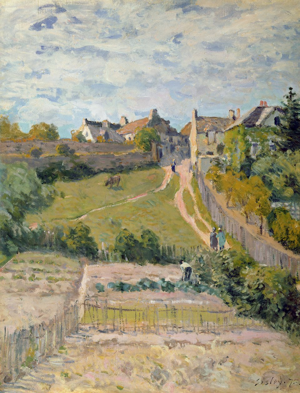 Klatrestien, 1875 af Alfred Sisley