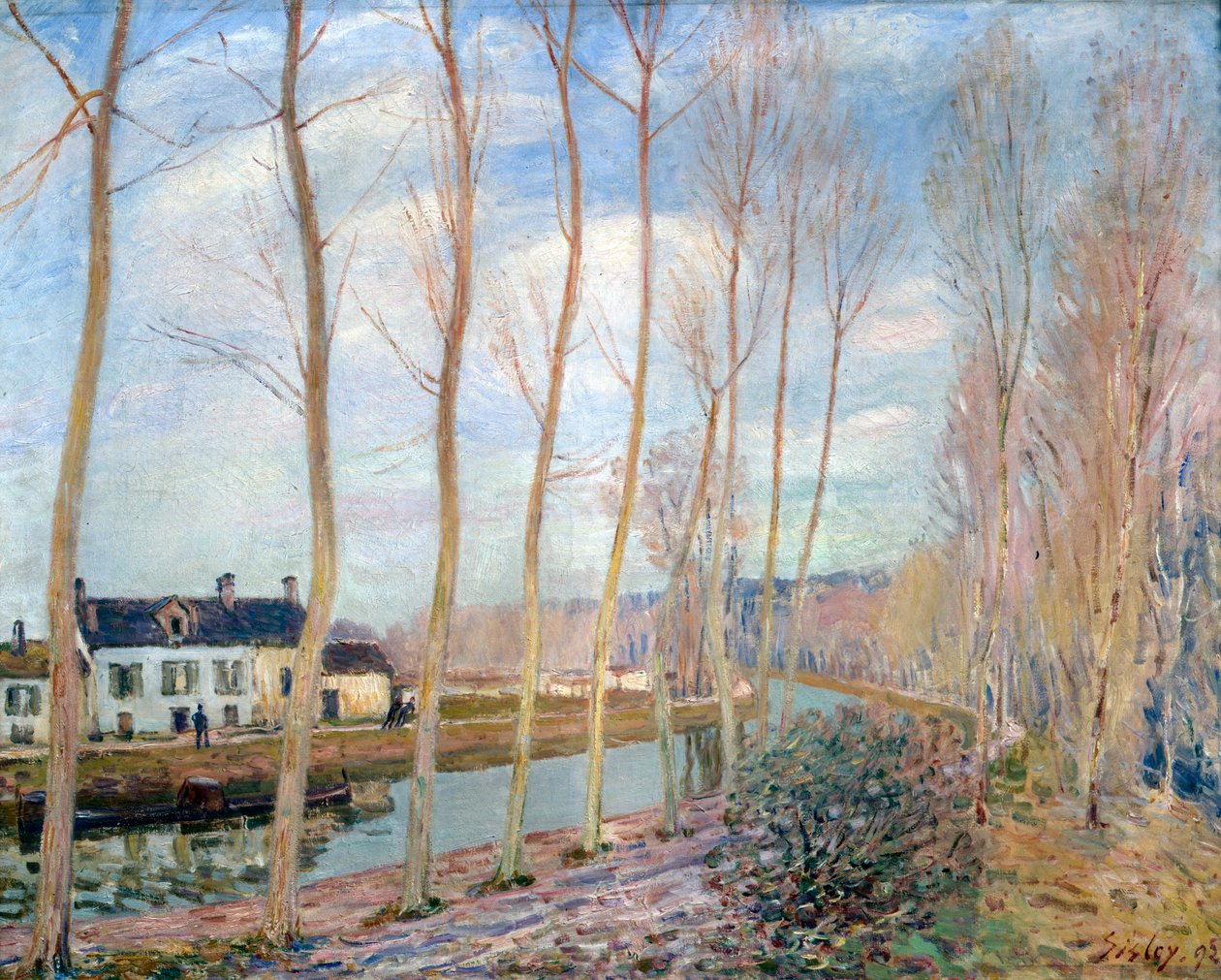 Loing-kanalen, 1892 af Alfred Sisley