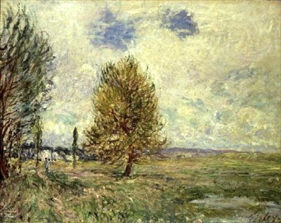 Sletten ved Veneux-Nadon af Alfred Sisley