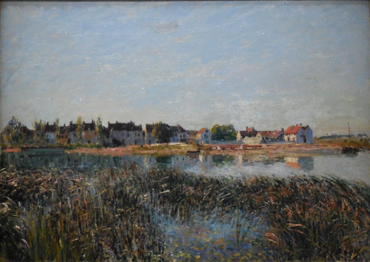 Udsigt over Saint-Mammès af Alfred Sisley