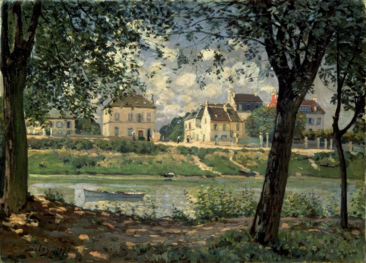 Villeneuvela-Garenne af Alfred Sisley