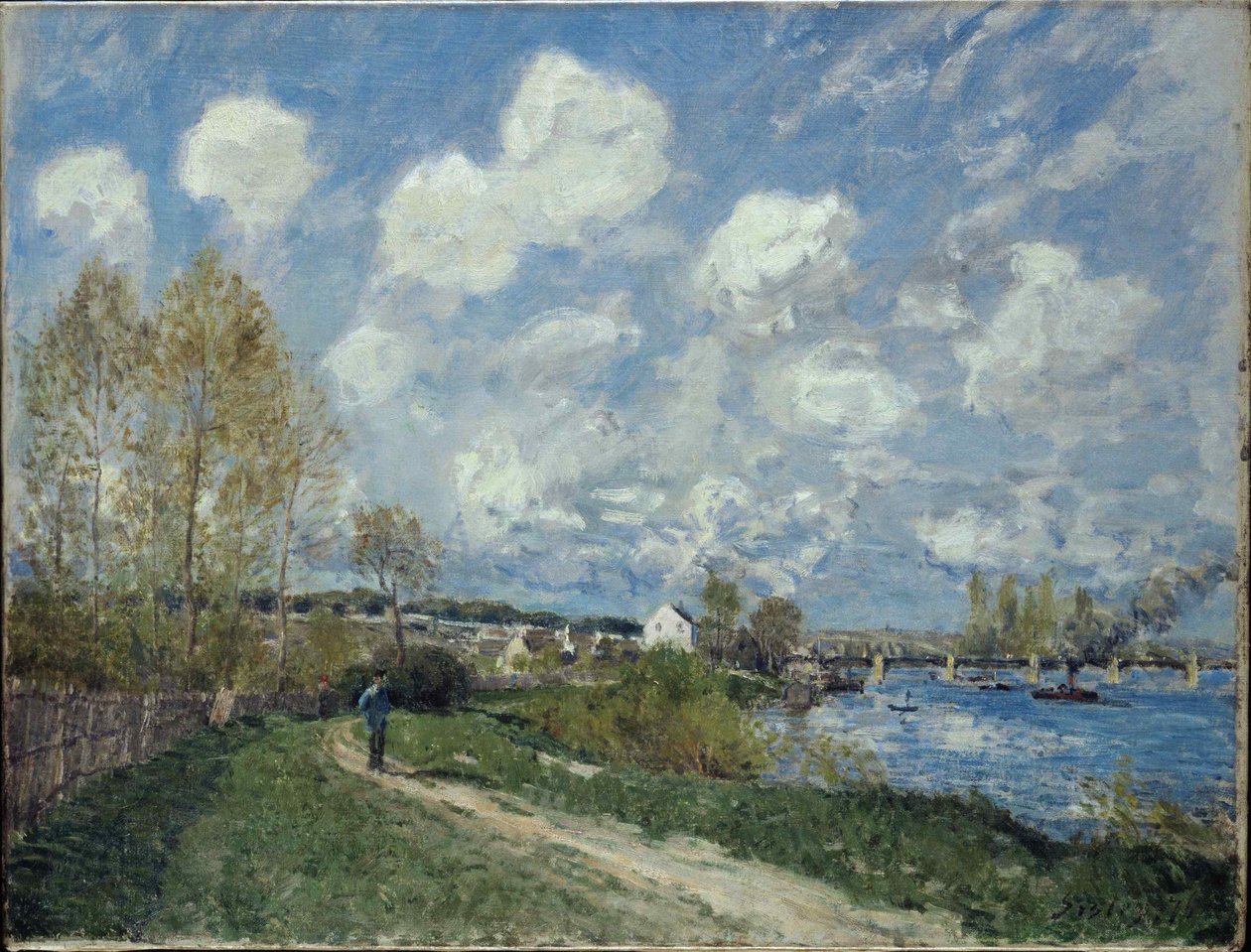 Sommer ved Bougival Sommer ved Bougival, 1876. af Alfred Sisley