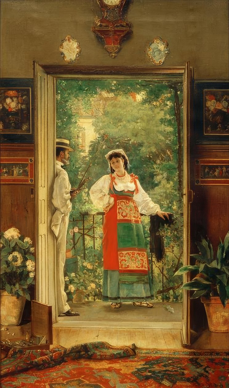 A.Stevens, Alfred Knyffs Atelier af Alfred Emile Stevens