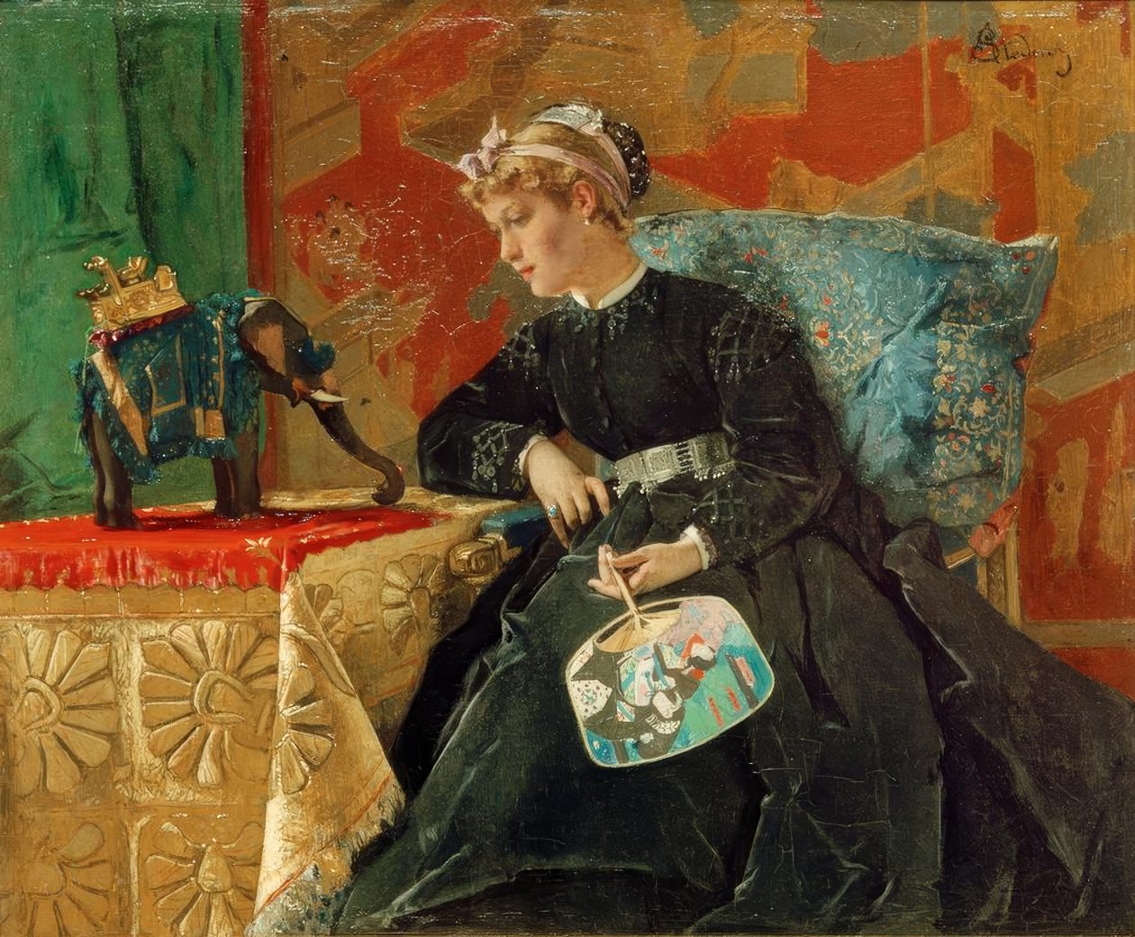 A. Stevens, If i Paris af Alfred Emile Stevens